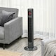 image 2 of HOMCOM 38 Freestanding Tower Fan, 3 Speed 3 Mode, 12h Timer, 70 Degree Oscillation, LED Panel, 5M Remote Controller, Dark Grey