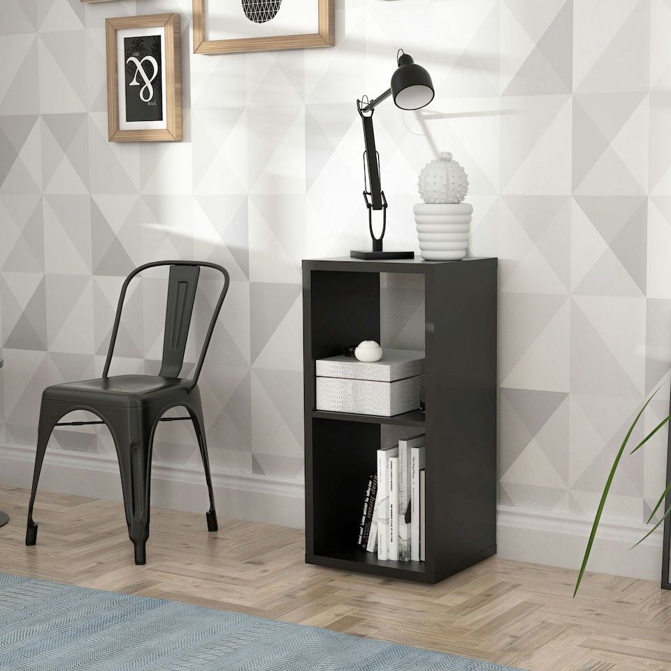 image 1 of Mauro 1 Shelf Storage Unit in Matt Black