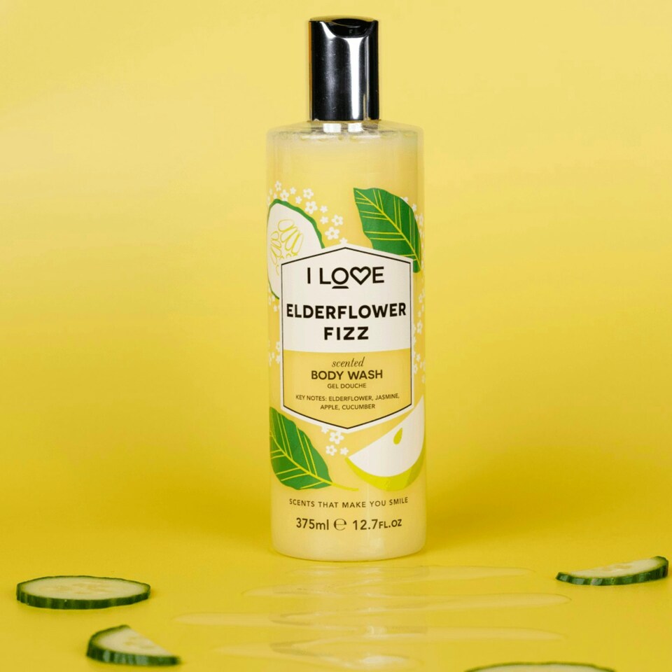 image 1 of I Love Elderflower Fizz Scented Body Wash 350ml