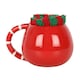 image 3 of Something Different Santa Claus Christmas Mug and Sock Set - Red/White/Green - One Size