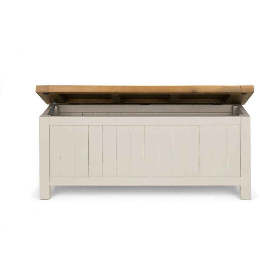 image 1 of Grey Wash Storage Bench
