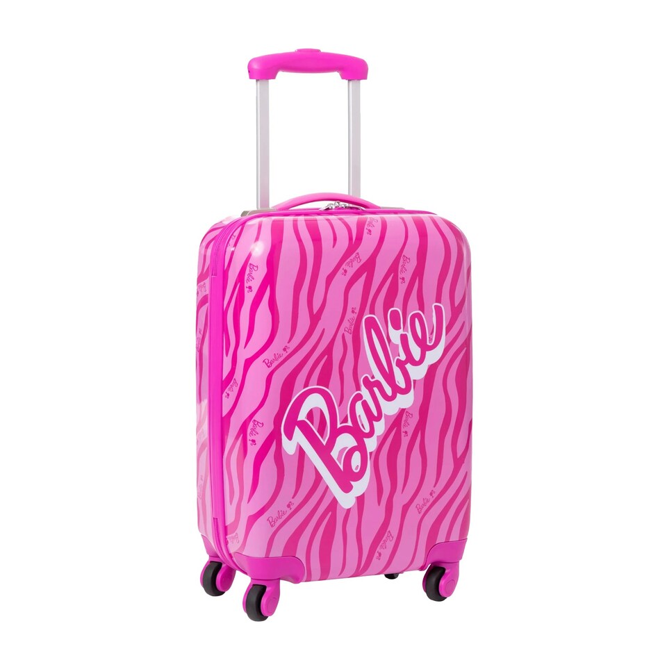 image 1 of Barbie Hardshell 4 Wheeled Suitcase - Pink - 79cm x 28cm x 50cm Pink | Extra large