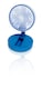 image 1 of Premier Compact USB Rechargeable Desktop Fan with Adj Head Blue