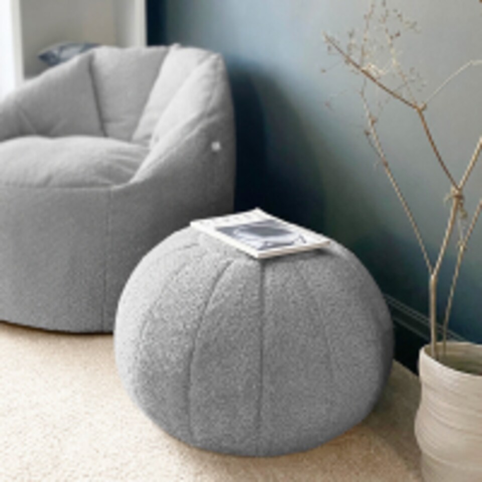 image 1 of rucomfy Indoor Snug Pouffe - Comfortable Bean Bag Footstool