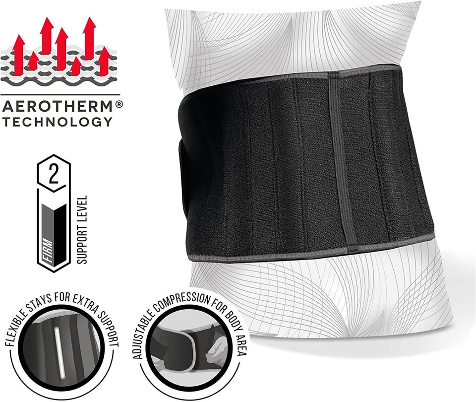 image 1 of Vulkan Classic Reinforced Back Support - Level 2 Neoprene, One Size | Multi | BLACK | One Size