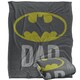 image 2 of Batman Dad Logo Blanket | Multi | Multicoloured | One Size | 1