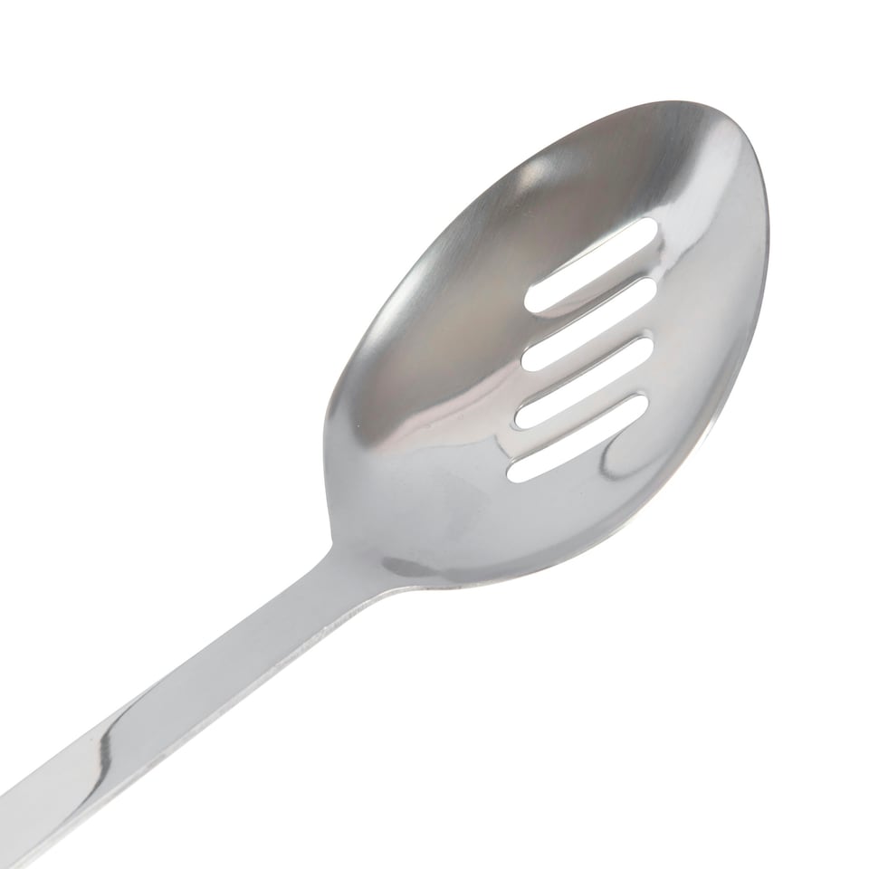 image 1 of KitchenCraft Slotted Spoon Silver Stainless Steel