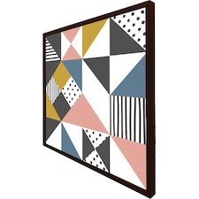 Coloured geometric pattern (Picture Frame) Brown | XS