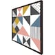 image 1 of Coloured geometric pattern (Picture Frame) Brown | XS