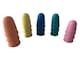 image 5 of Pack of 15 Assorted Size Rubber Thimblettes - Coloured Thimble Finger Cones