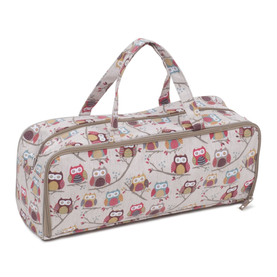image 1 of Hobby Gift Knitting Storage Bag with Zipped Needle Case, Hoot