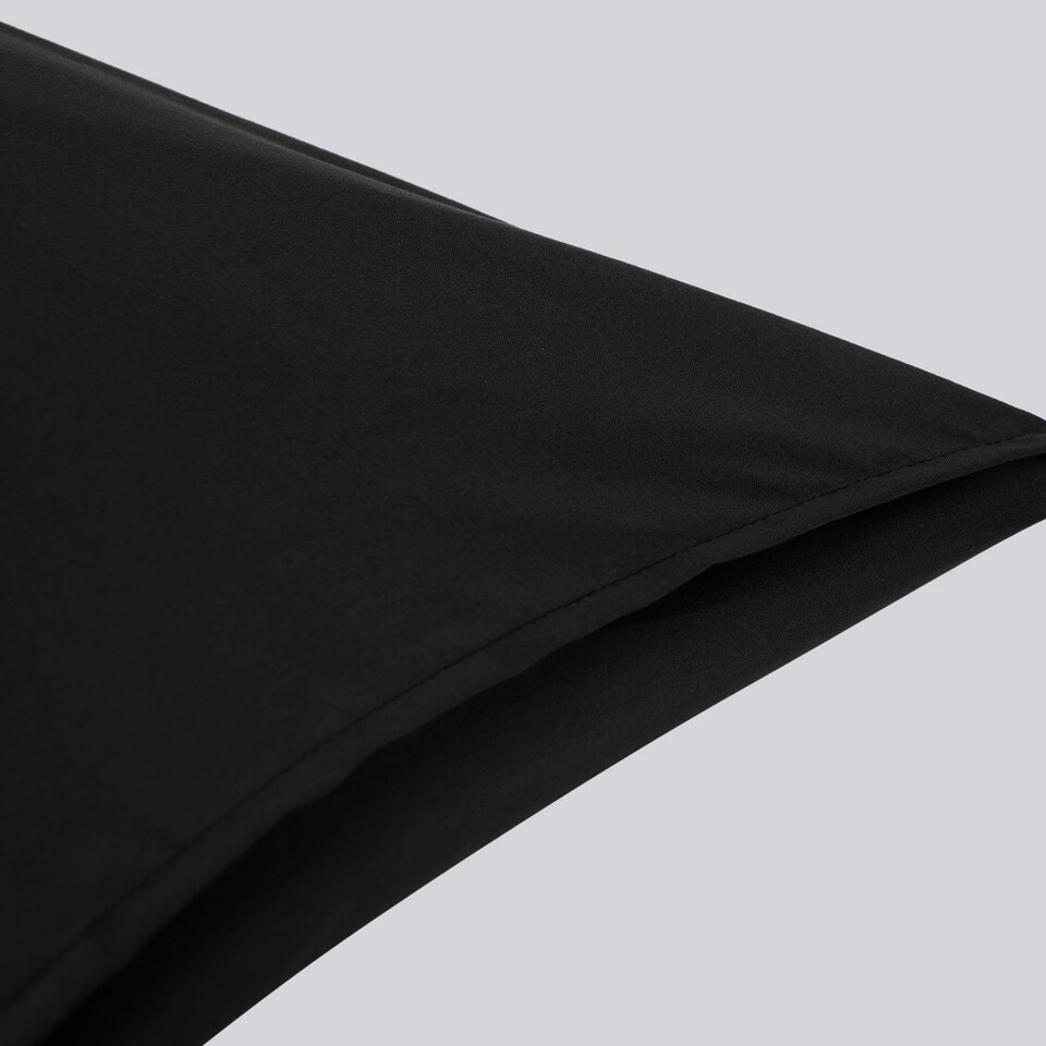 image 1 of OHS 2 x Hotel Luxury Quality Bedroom Housewife Pillowcases, 50x75cm - Black