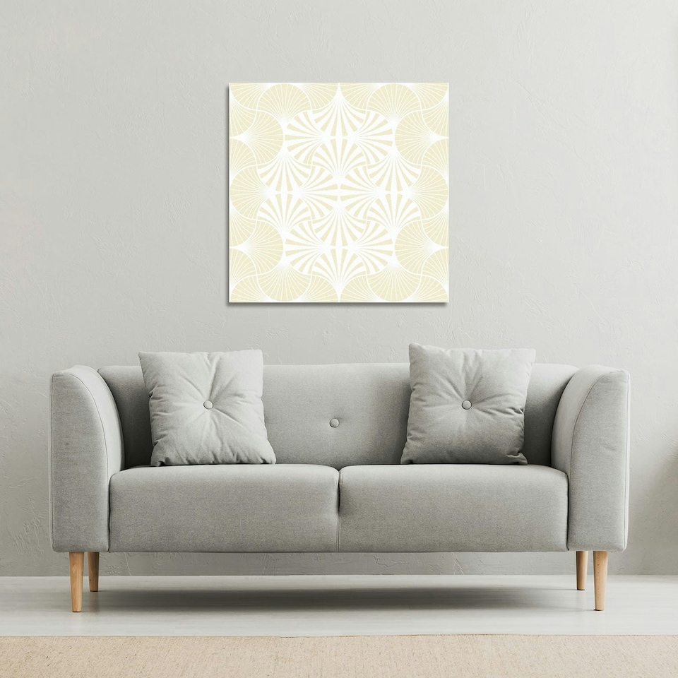 image 1 of Golden Star Ornament (Canvas Print) 77 x 77 x 4cm
