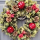 image 6 of Premier 45cm Indoor / Outdoor Christmas Wreath Decoration - Red & Green