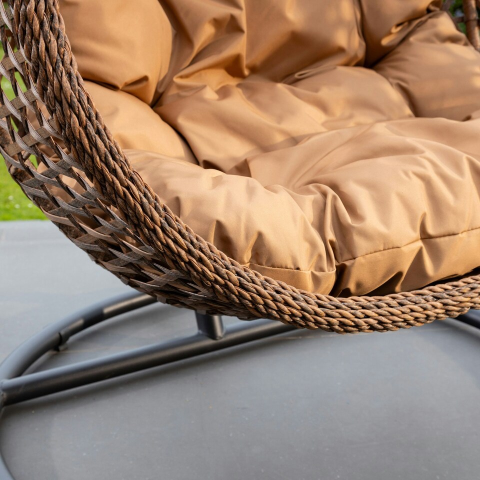 image 1 of Henley Swing Chair - Brown