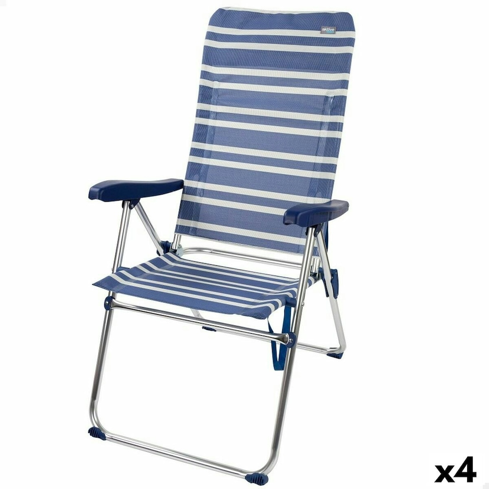 image 1 of Folding Chair Aktive Mykonos 47 x 108 x 66 cm (4 Units) N/A