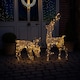 image 3 of Charles Bentley Small Rattan Light Up Reindeer