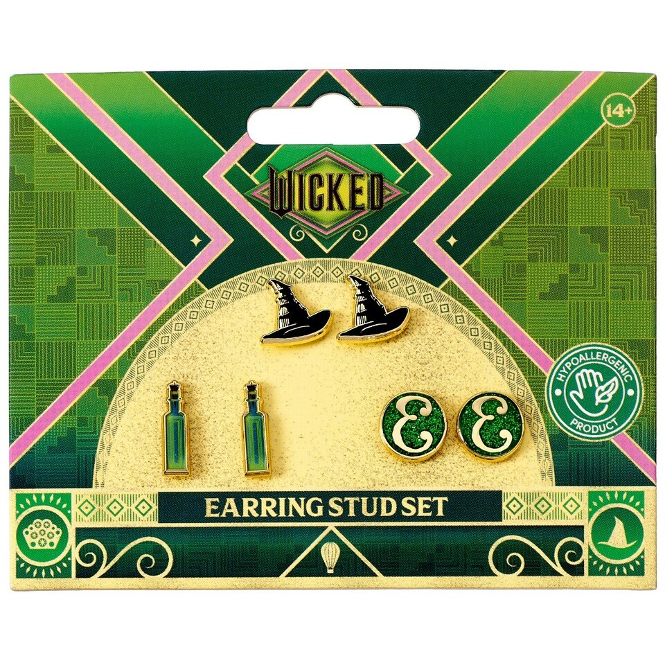 image 1 of Wicked Elphaba Stud Earring Set