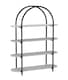 image 1 of 4 Tier Wooden Shelving Arched Unit Industrial Storage Bookcase Display Shelves | Multi | White