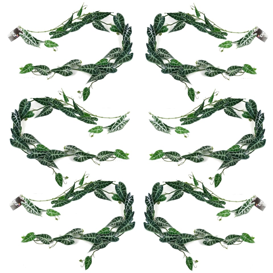 image 1 of 6 x 180cm Artificial Hanging Trailing Amazonica Plant