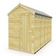 image 1 of 8 x 17 Feet Apex Security Shed - Single Door - Wood - L503 x W231 x H217 cm Brown