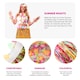 image 2 of Pack of 12 80cm Hawaiian Long Multicoloured Hula Skirt & Lei Multi | One Size