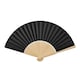 image 1 of MidOcean Fanny Bamboo Handheld Fan - Black - One Size