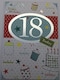 image 1 of 18th Birthday Card Embossed Design