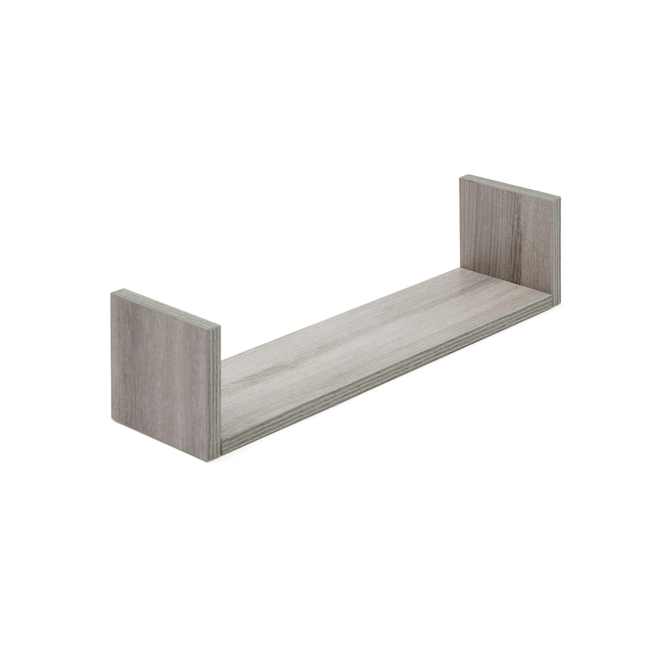 image 1 of Tutti Bambini Set of Three U-Shaped Wall Shelves - Grey Ash