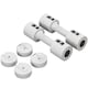 image 1 of SPORTNOW Adjustable Dumbbells Set, Fast Adjust and Compact, 2.5kg x 2