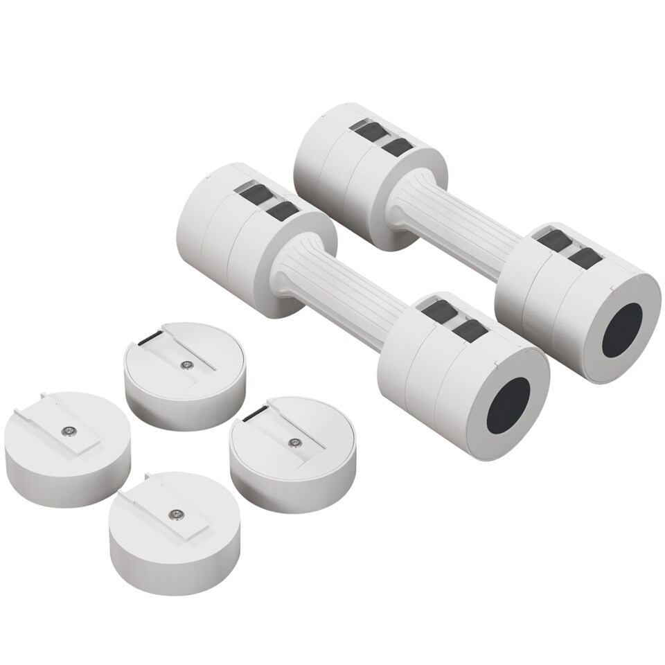 image 1 of SPORTNOW Adjustable Dumbbells Set, Fast Adjust and Compact, 2.5kg x 2