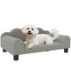 image 1 of Dog Sofa Bed, Cat Sofa with Backrest, Armrest, for Small Dogs, Grey Grey | One Size