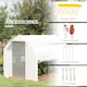 image 7 of Outsunny 3 x 2m Walk-in Tunnel Greenhouse, Roll Up Sidewalls, Mesh Door