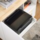 image 9 of SoBuy Printer Stand Under Desk Storage Cabinet with Open Shelf and 3 Drawers, White & Natural Wood, 35.4x17.7x29.5 in, 45.1 kg - ASK07-WN