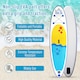 image 7 of HOMCOM 10ft Inflatable Surfing Boards W/ Paddle, Fix Bag, Air Pump, Backpack Yellow