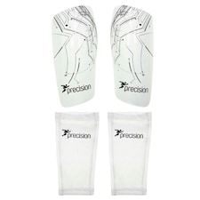 Precision Pro Matrix Shinguards - White/Black - Small - Football - Soccer - PRA220SW