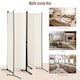 image 5 of COSTWAY 4 Panel 173cm Room Divider Folding Fabric Privacy Screen Wall Divider Indoor