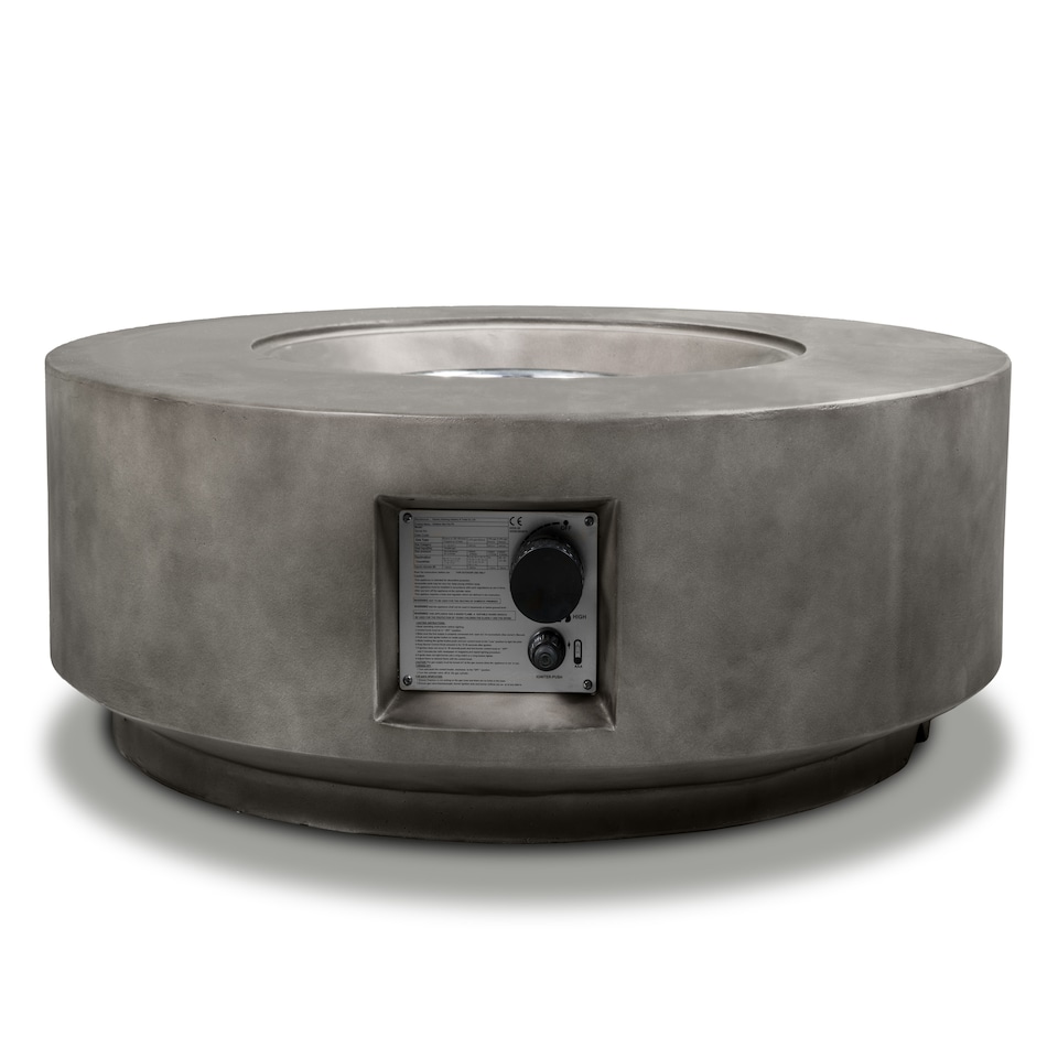 image 1 of Centurion FUSION Dark Grey Lavish Garden & Patio Fire Pit with Stone Finish - Fully Assembled
