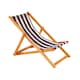 image 5 of Traditional Folding Hardwood Garden Beach Deck Chairs Deckchairs | Blue