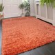 image 3 of KUKOON Terracotta Deep Pile Shaggy Living Room Area Rug 200cm x 290cm