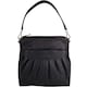 image 4 of Soft Leather Ruched Detail Detachable Strap Cross Body Shoulder Bag Grey | Light Grey