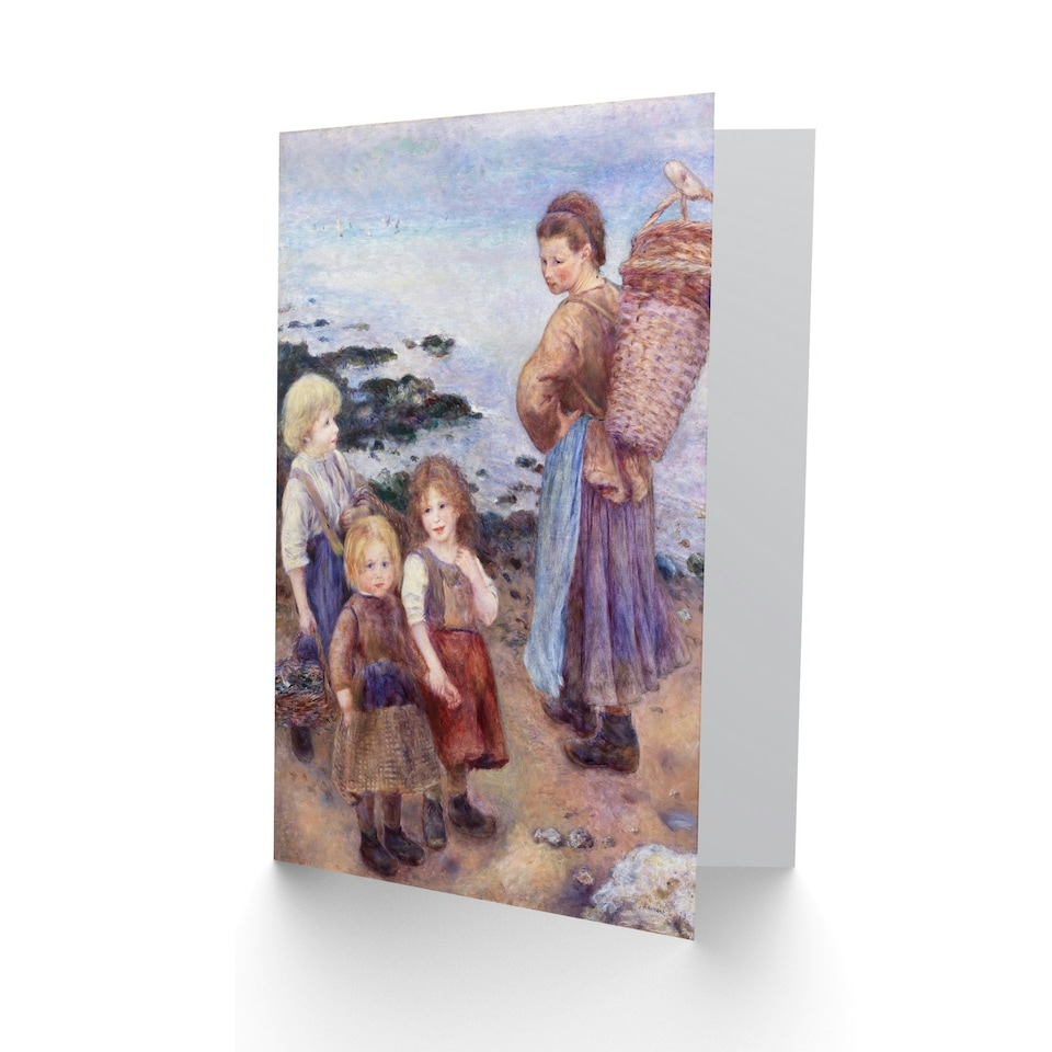 image 1 of Pierre Auguste Renoir Art Card Mussel Fishers at Berneval