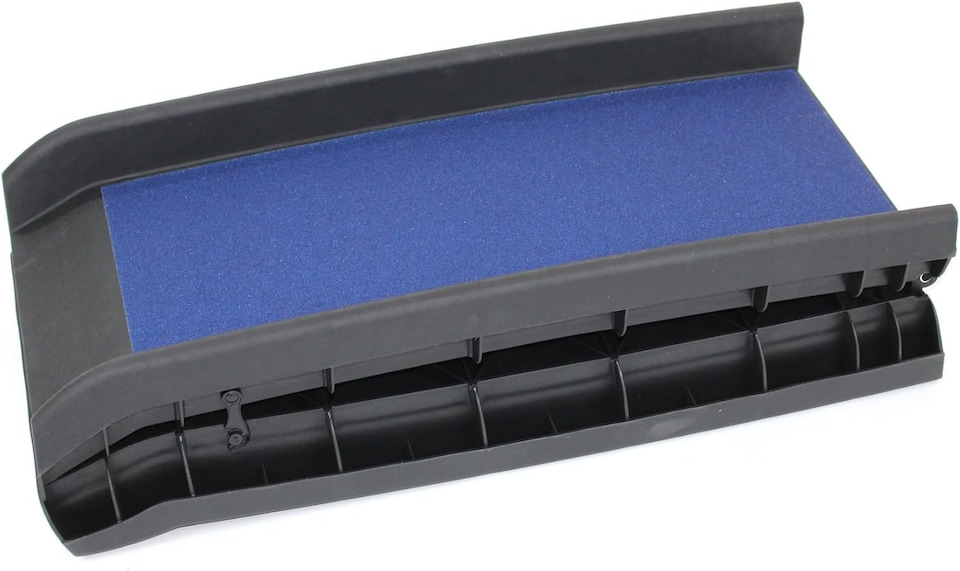 image 1 of Blue Lightweight Folding Travel Pet Ramp