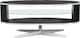 image 7 of MDA Designs Orbit 1100BB Gloss Black TV Stand with Gloss Black Elliptic Sides for Flat Screen TVs up to 55" | Black | 1