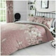image 1 of VELVETIO Feathers Geometric Printed Duvet Cover Set Reversible Polycotton Beddings Pink | Double