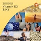 image 3 of Nutravita Vitamin D3 3000iu & K2 100ug (MK7) - Supports Normal Bones, Muscles, Teeth and Immune System - 120 Vitamin D3 K2 Vegetarian Capsules