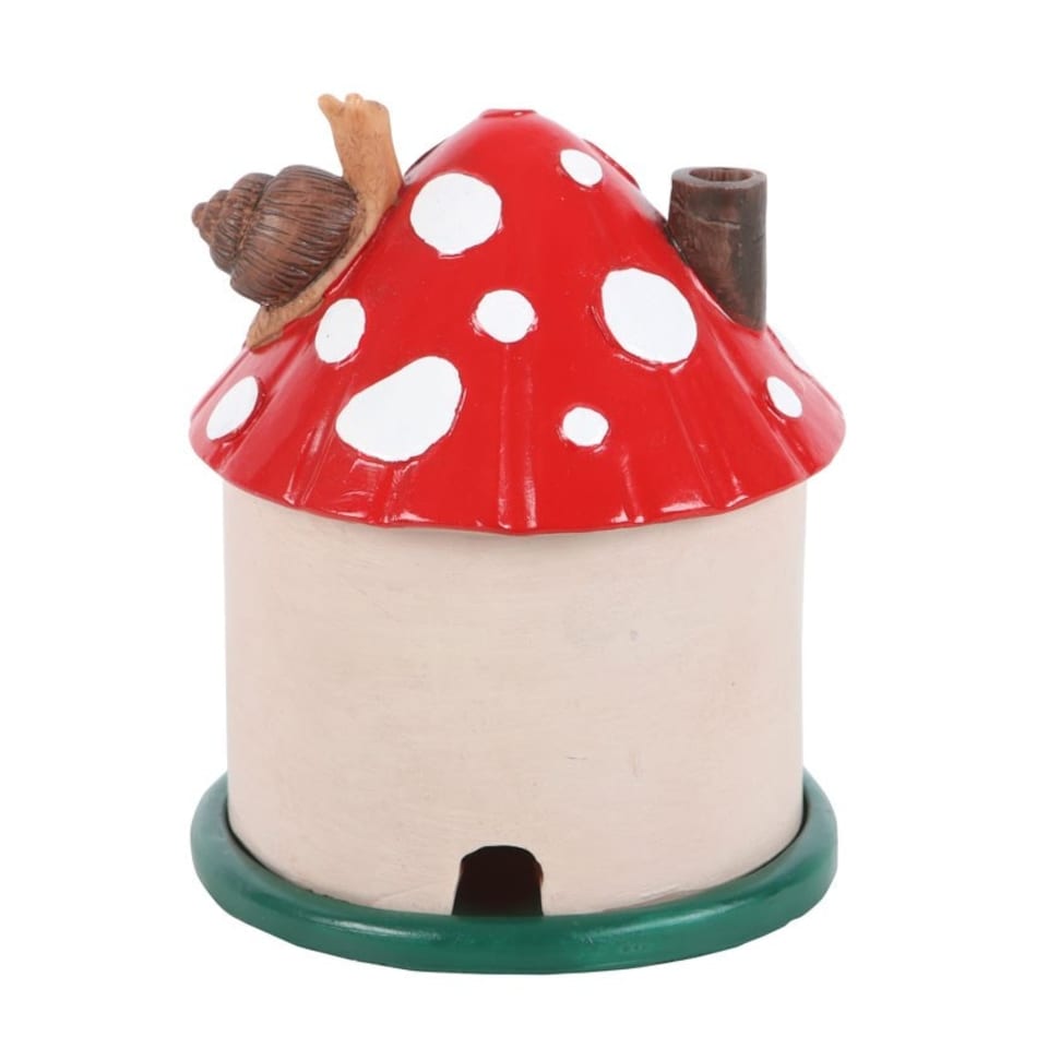 image 1 of Mushroom House Incense Cone Burner