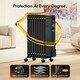 image 4 of VonHaus Oil Filled Radiator 9 Fin Portable Electric Heater