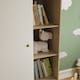 image 4 of Junior Vida Neptune 1 Door Wardrobe 5 Shelves & Clothes Rail, White & Oak