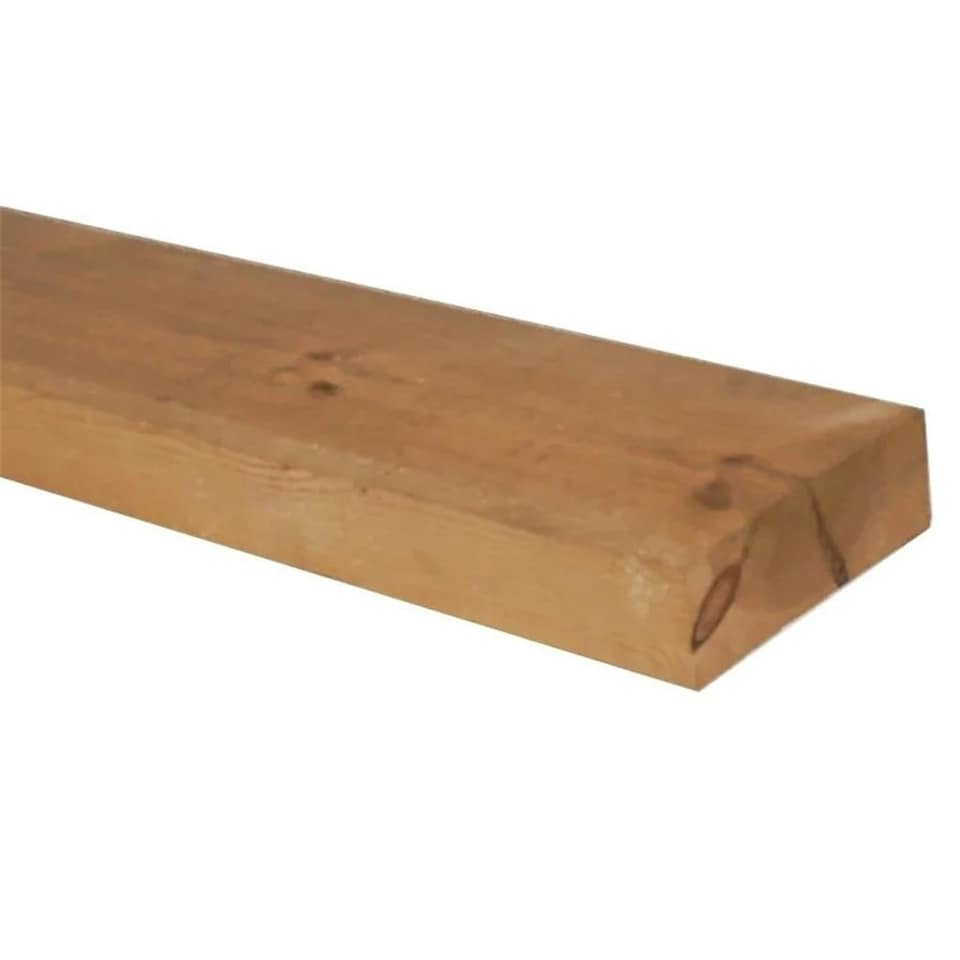 image 1 of PACK OF 10 (Total 10 Units) - 47mm x 100mm (4" x 2") Sawn Timber Carcassing Brown Pressure Treated - 1.8m Length
